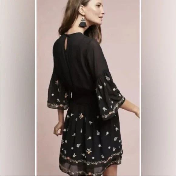 NWT Anthropologie Maeve Embroidered Floral Dress - Picture 13 of 13